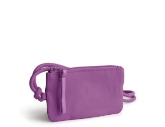 Zip Card Pouch Lanyard-Iris Orchid-Lightweight Nylon