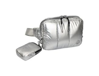 Metallic Quilted Passport Sling Size 9"