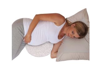Boppy Organic Cotton Pregnancy Support Wedge Pillow Biscotti Liquid Stripe