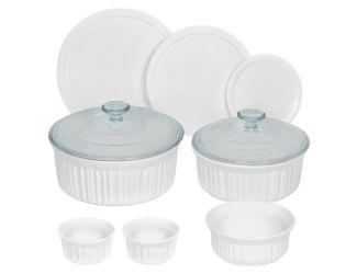French White 10pc Bakeware Set