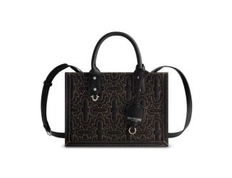 Quilted Horseshoe Modern Tote Size 7.5x10.5x4