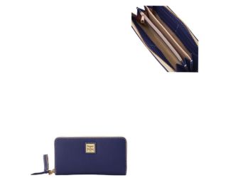 Lucca Leather Large Zip Around Wristlet