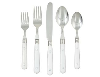 20pc Le Prix Flatware Set-White