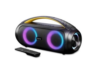 Color Changing Splashproof Bluetooth Boombox Black