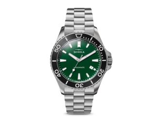 Mens' Lake Ontario Monster Automatic Stainless Steel Watch Green Dial