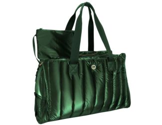 Metallic Quilted Tote Size 20"