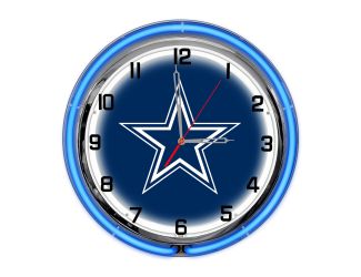 Dallas Cowboys 18" Neon Clock