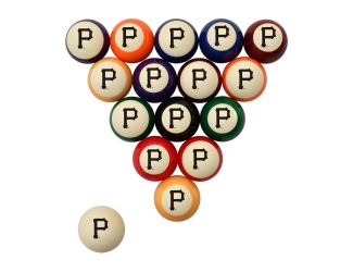 Pittsburgh Pirates Retro Billiard Ball Set
