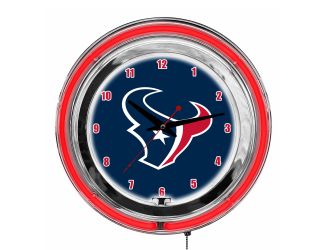 Houston Texans 14" Neon Clock
