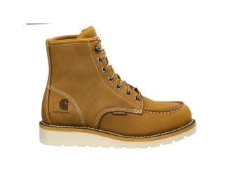 Womens 6" Waterproof Moc Toe Wedge Boot-Light Brown-10