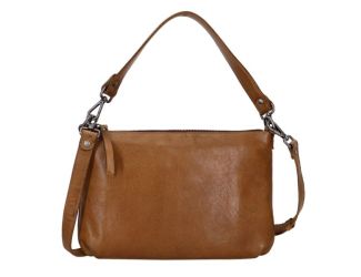 Stevie Leather Crossbody/Clutch Cognac