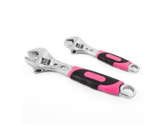 2 Adjustable Wrenches -Pink