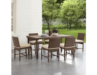 Bradenton 7Pc Outdoor Wicker Dining Set