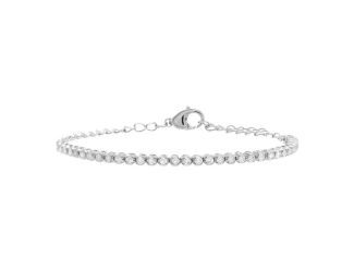 Mini Diamond Tennis Bracelet 14K Size 7"