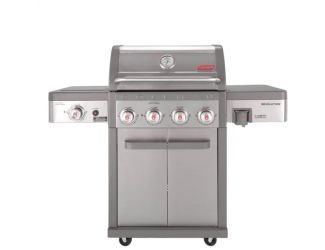 Revolution 4-Burner Gas BBQ Grill with Side Burner, 680-Sq. In. Total Cooking Surface, and Flare-Fre
