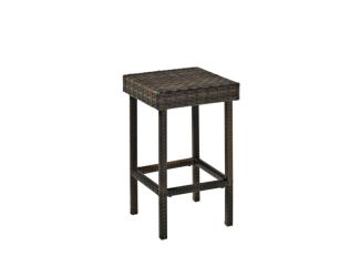 Palm Harbor 2Pc Wicker Counter Height Outdoor Bar Stool Set