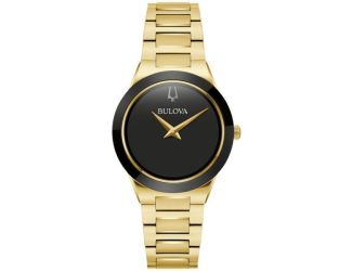 Ladies' Modern Millennia Black Dial Stainless Steel Bracelet Watch