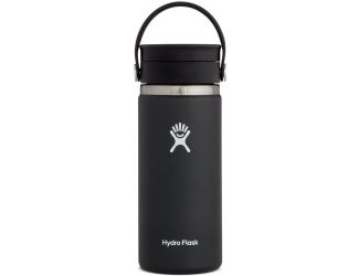 16 oz. Wide Mouth Coffee Flask w/Flex Sip Lid - Black