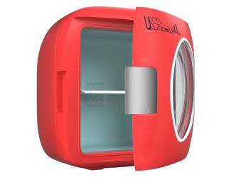 Uber Chill XL 12 Can Mini Fridge Red