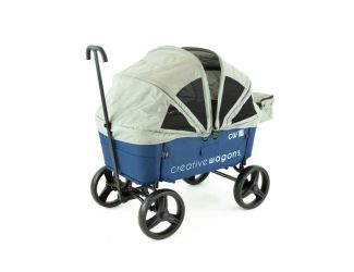 Buggy Wagon w/ Convertible Canopy Navy/Blue/Gray