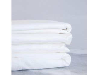 Flat And Fitted Sheet Set King White