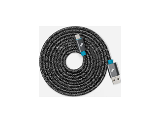 Nimble POWERKNIT Cable USB-C to USB-C 3M Cable made with Recycled Materials - Grey